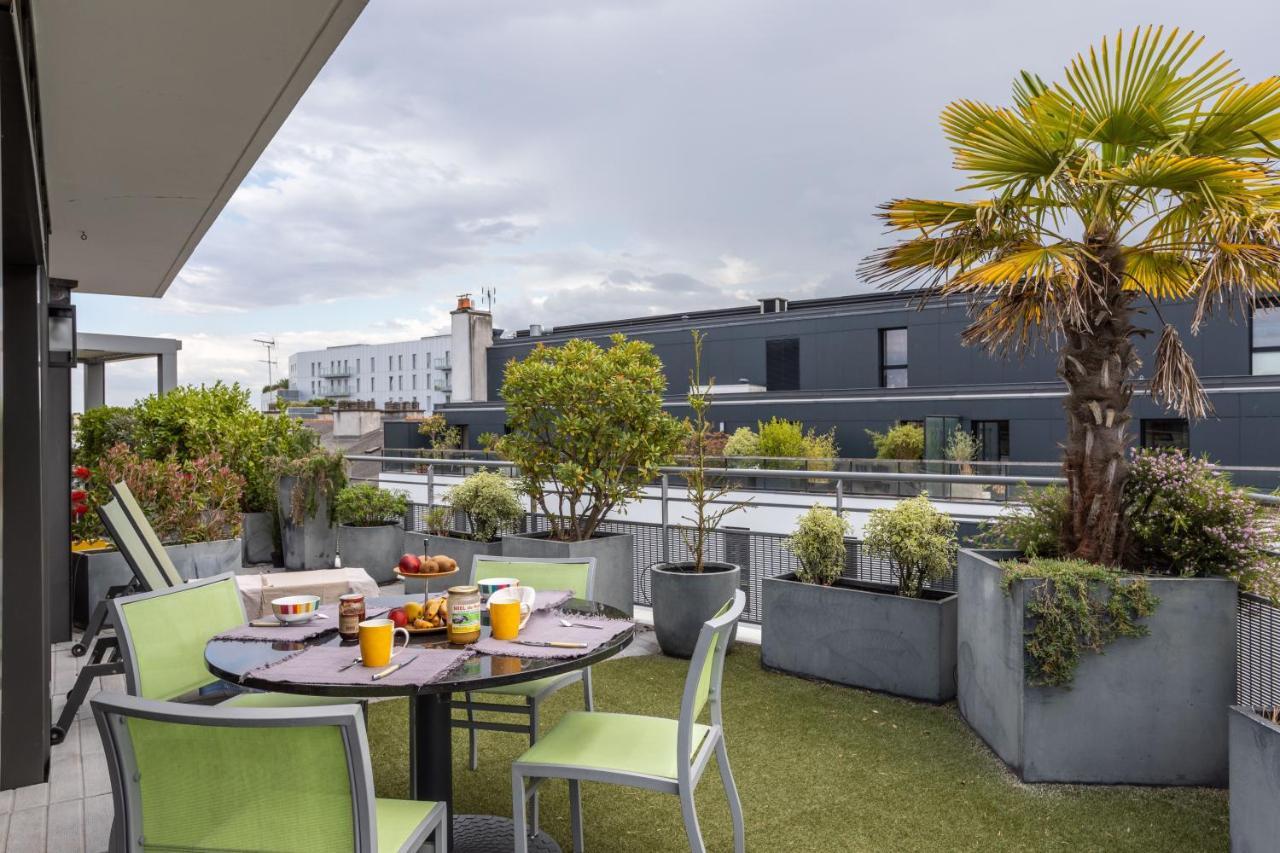 Illanka - Appartement 3 Chambres Avec Parking Et Terrasse Proche Gare Rennes Eksteriør billede