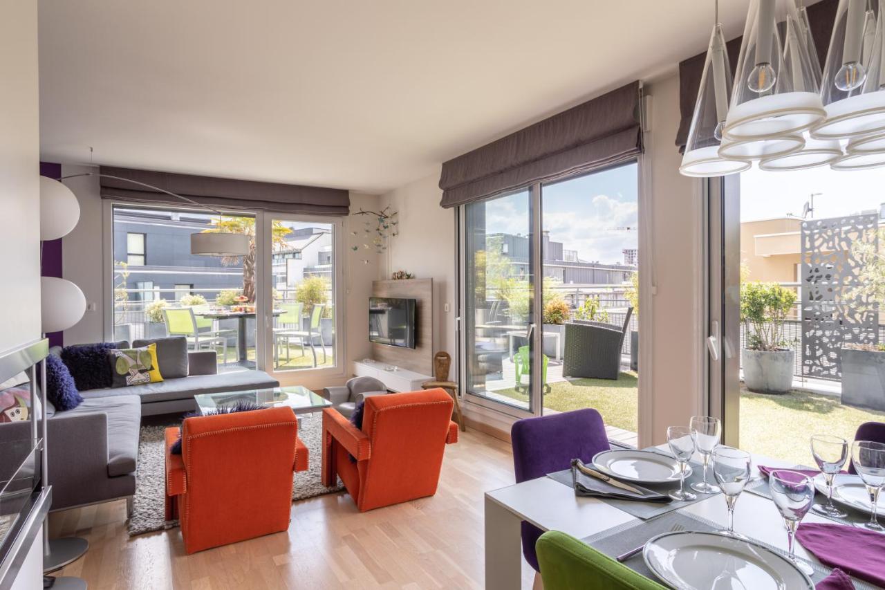 Illanka - Appartement 3 Chambres Avec Parking Et Terrasse Proche Gare Rennes Eksteriør billede